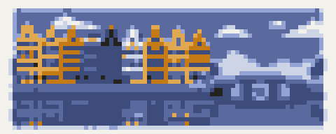 Pixel-art van Nederland